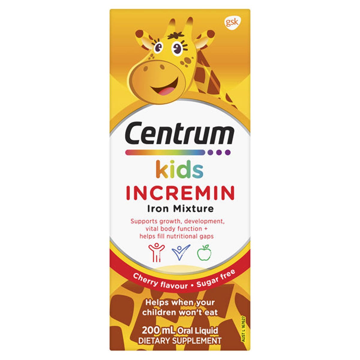 Centrum Kids Incremin Iron Mixture 200Ml