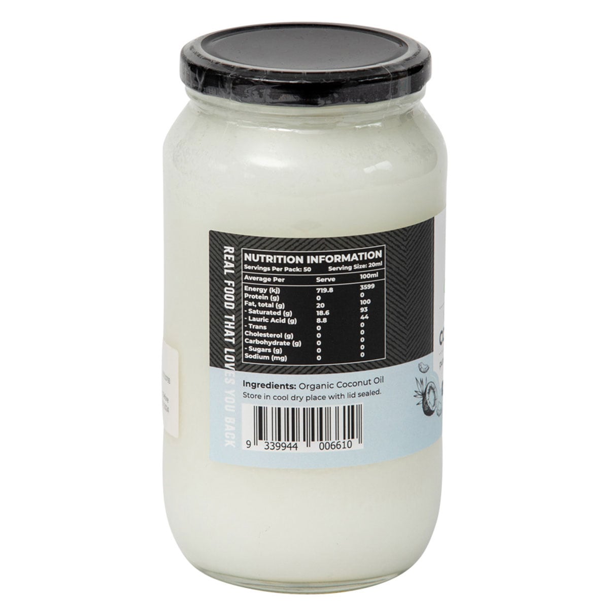 Honest To Goodness Organic Coconut Oil Virgin 1 Litre