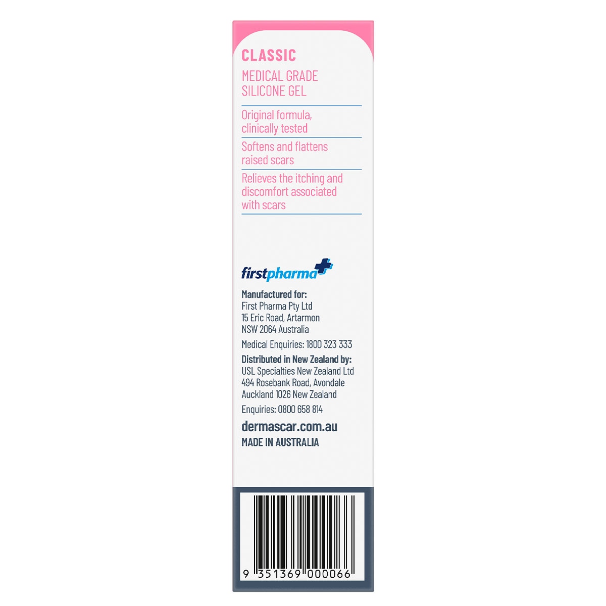 Dermascar Silicone Scar Reduction Gel Classic 15G