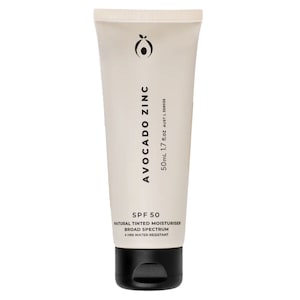 Avocado Zinc Natural Tinted Moisturiser Light Spf50 50Ml