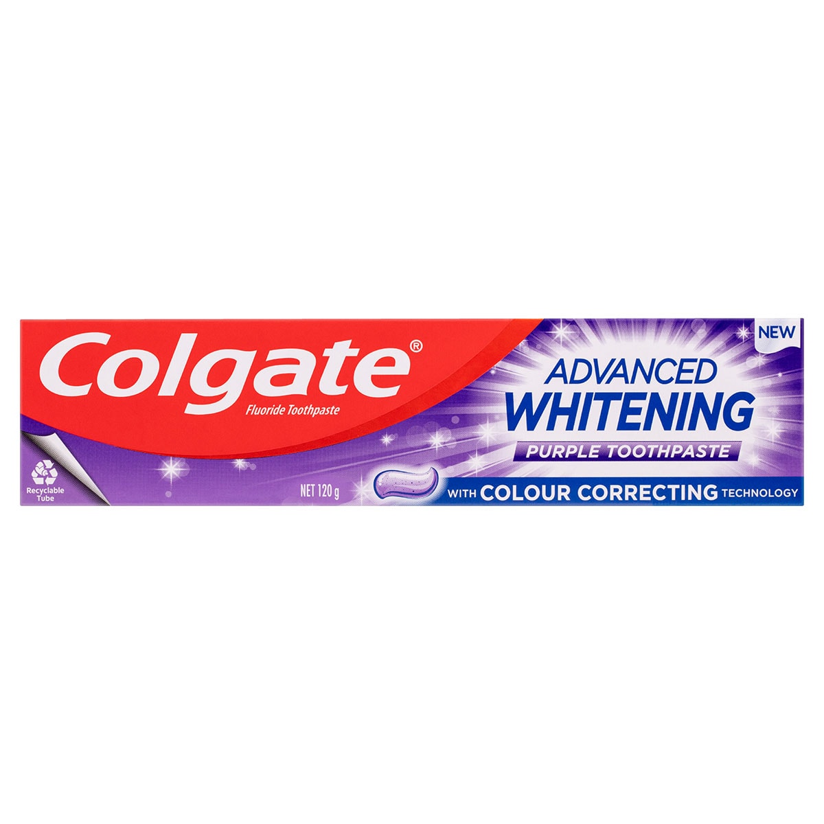 Colgate Advanced Whitening Purple Toothpaste 120G