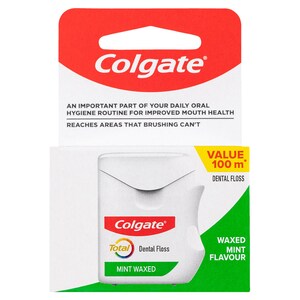 Colgate Total Mint Waxed Dental Floss 100M