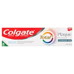 Colgate Total Plaque Release Toothpaste Farm-Grown Natural Mint 95G