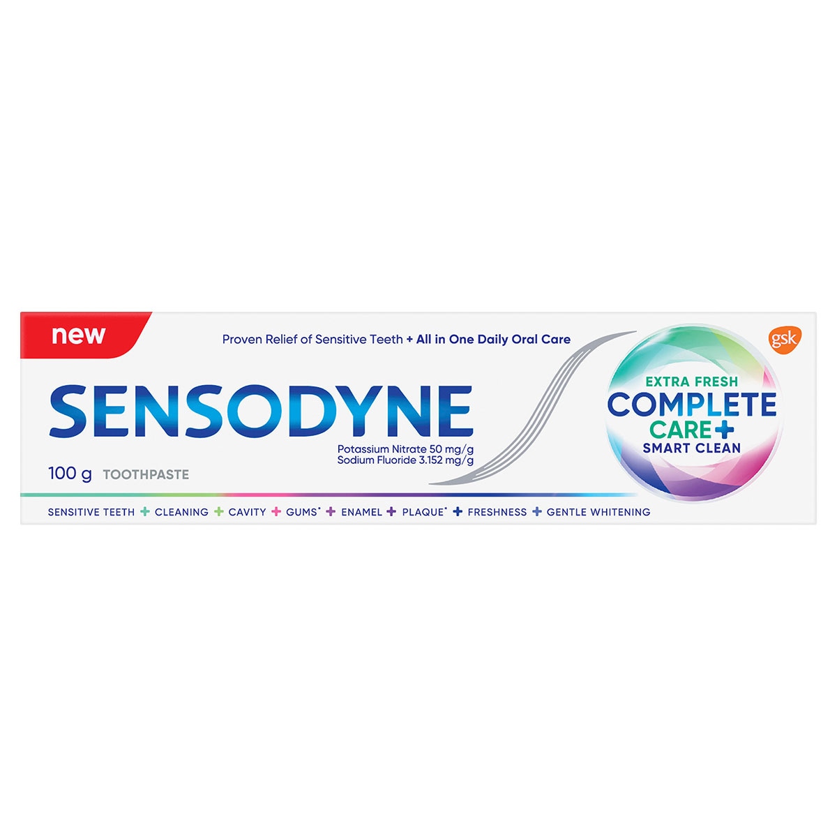 Sensodyne Complete Care + Smart Clean Toothpaste Extra Fresh 100G