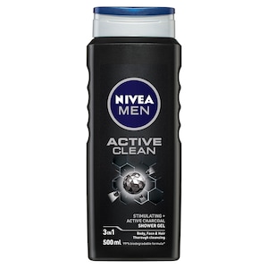 Nivea For Men Active Clean Shower Gel 500Ml