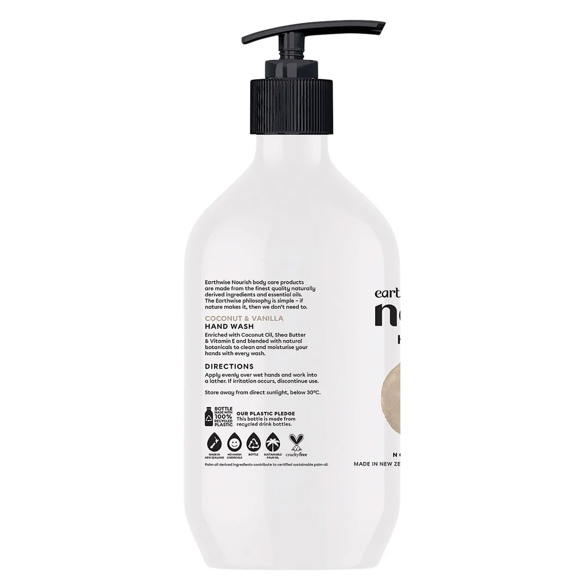 Earthwise Nourish Hand Wash Coconut & Vanilla 450Ml