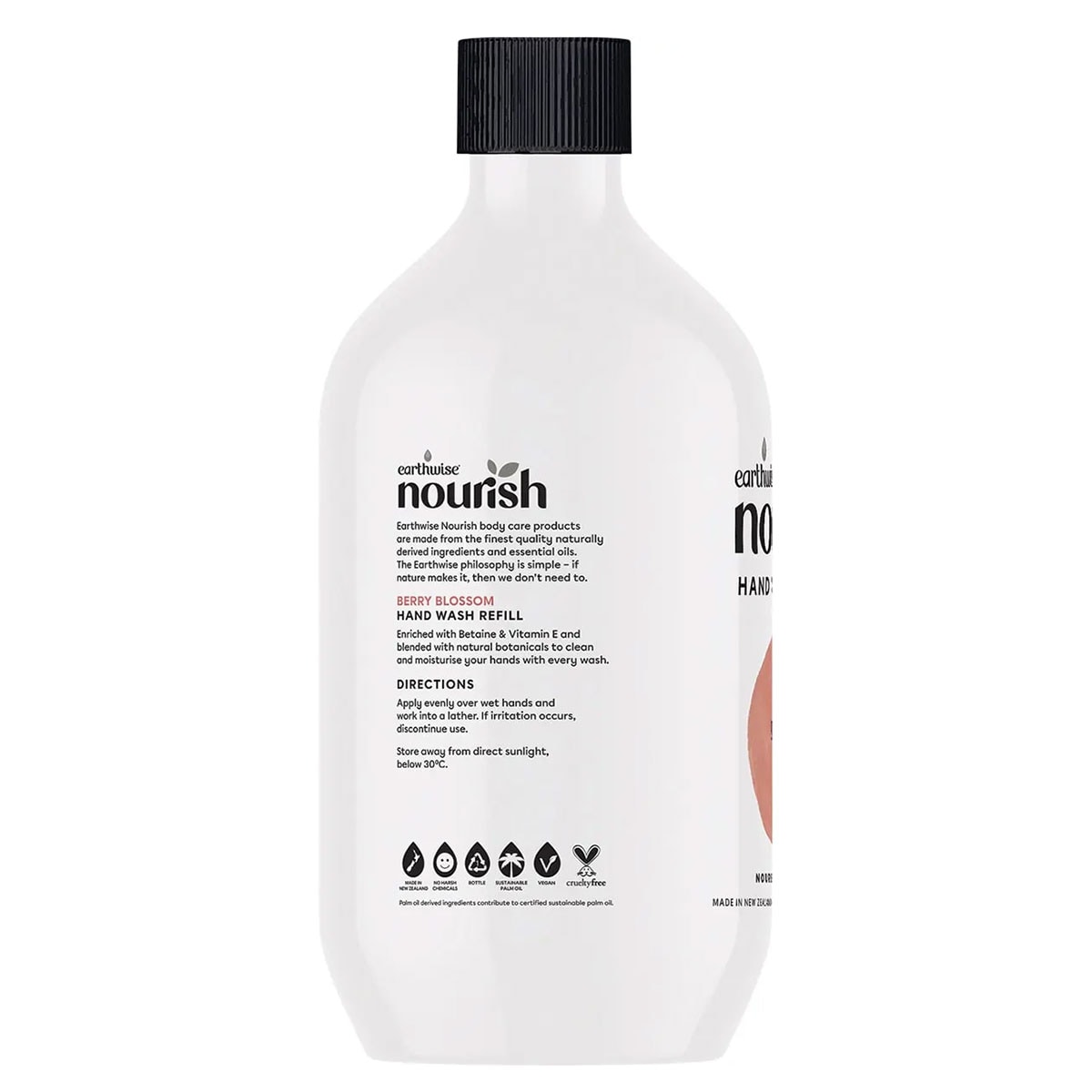 Earthwise Nourish Hand Wash Refill Berry Blossom 900Ml