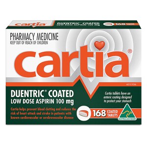 Cartia Low Dose Aspirin 168 Tablets
