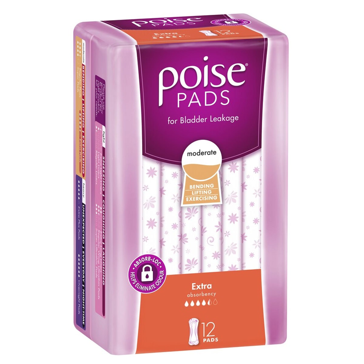 Poise Pads Extra 12 Pack