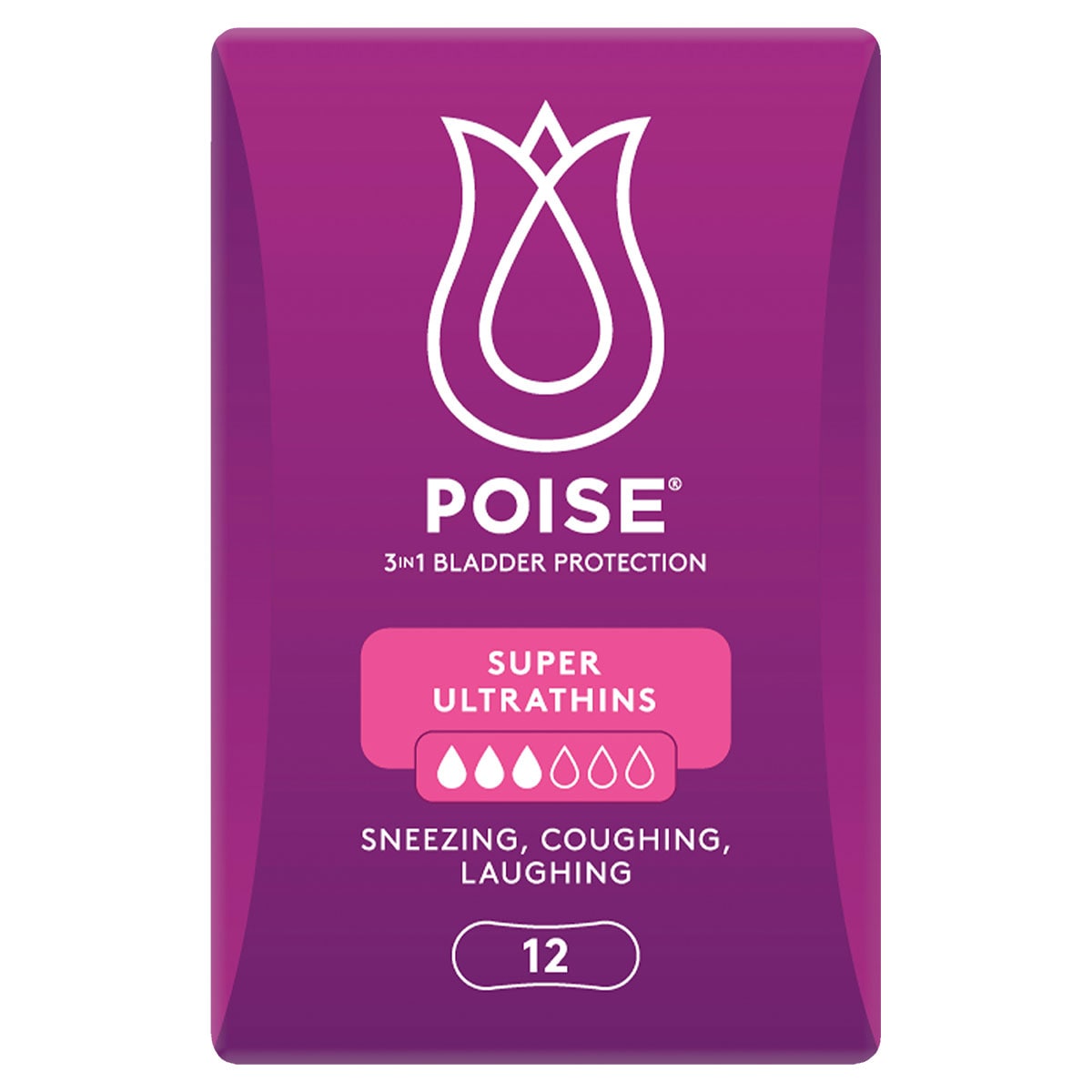 Poise Pads Ultrathins Super 12 Pack