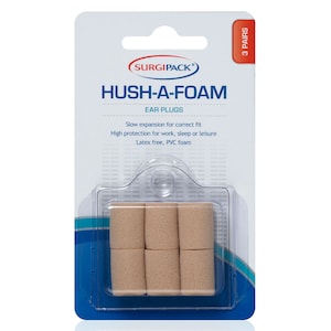 Surgipack Hush A Foam Ear Plugs 3 Pairs