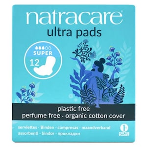 Natracare Ultra Pads Super Wings 12 Pack