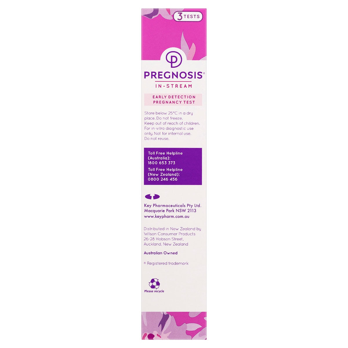 Pregnosis In-Stream Early Detection Pregnancy Test 3 Tests