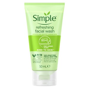 Simple Kind To Skin Refreshing Facial Wash Gel 50Ml