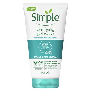 Simple Daily Skin Detox Purifying Gel Facial Wash 150Ml