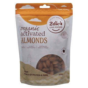 2Die4 Organic Activated Vegan Almonds 300G