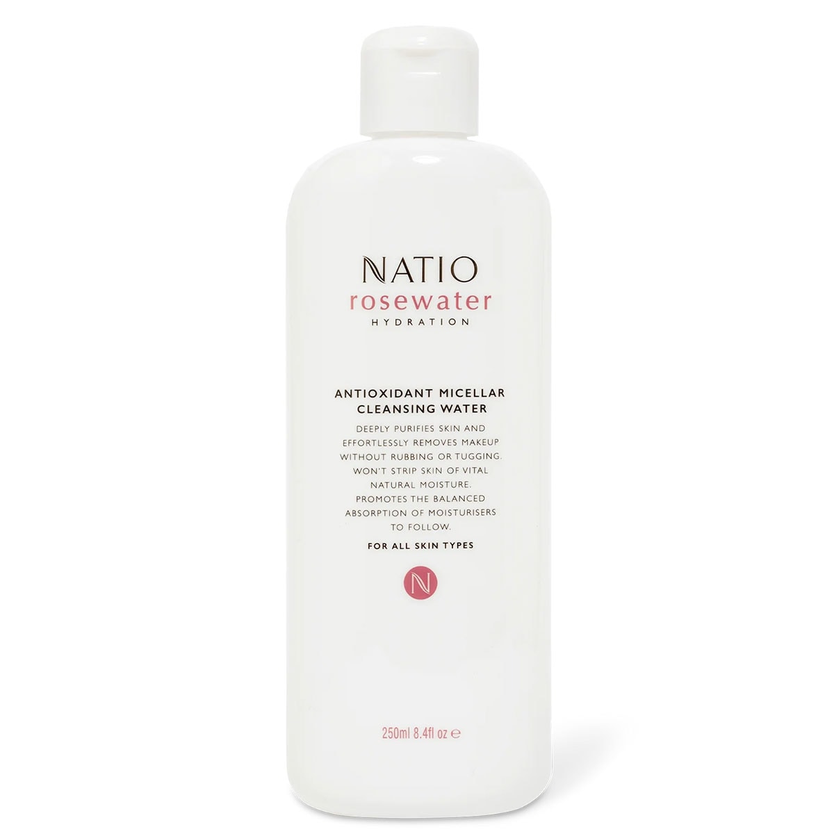 Natio Rosewater Micellar Cleansing Water 250Ml