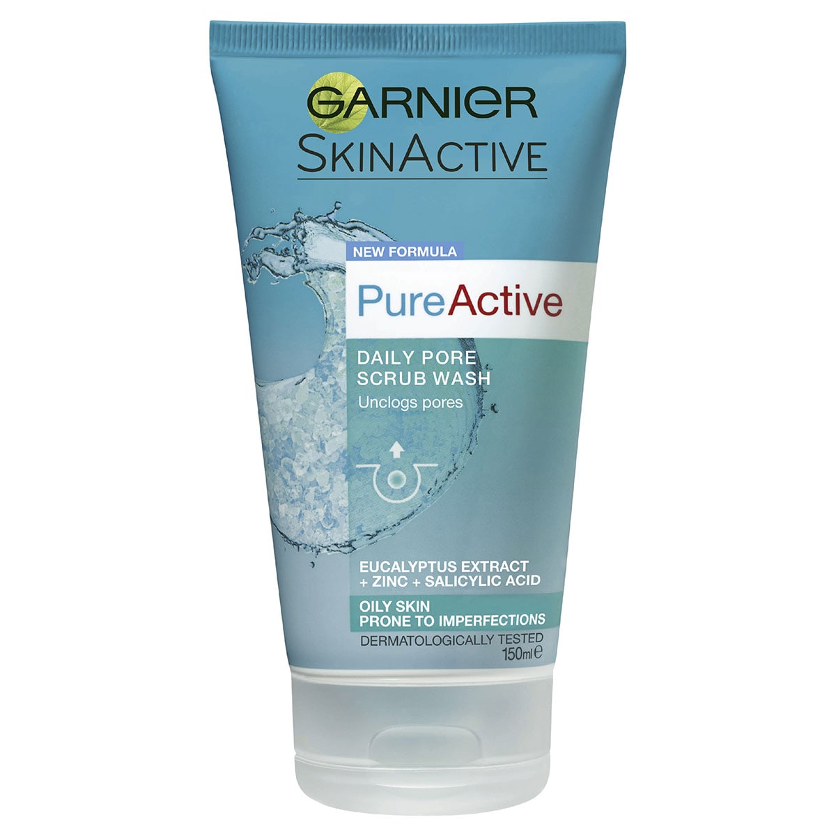 Garnier Pure Active Daily Pore Scrub Wash 150Ml