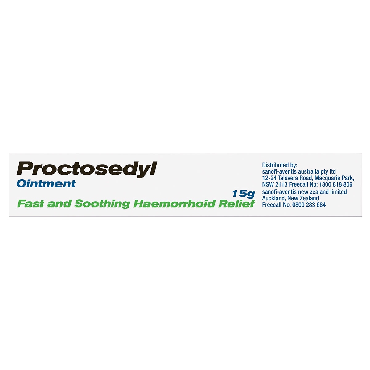 Proctosedyl Haemorrhoids Relief Ointment 15g