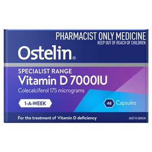 Ostelin One-a-Week Vitamin D3 (7000IU) 48 Capsules