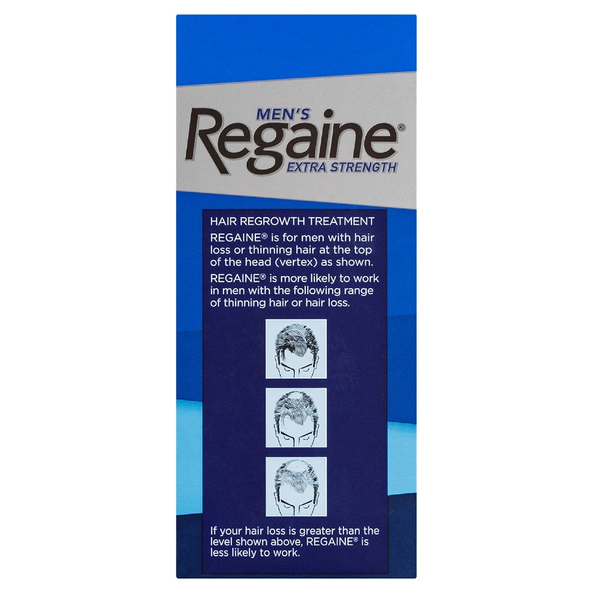 Regaine Mens Extra Strength Hair Loss Treatment Solution 60ml x 4 Pack