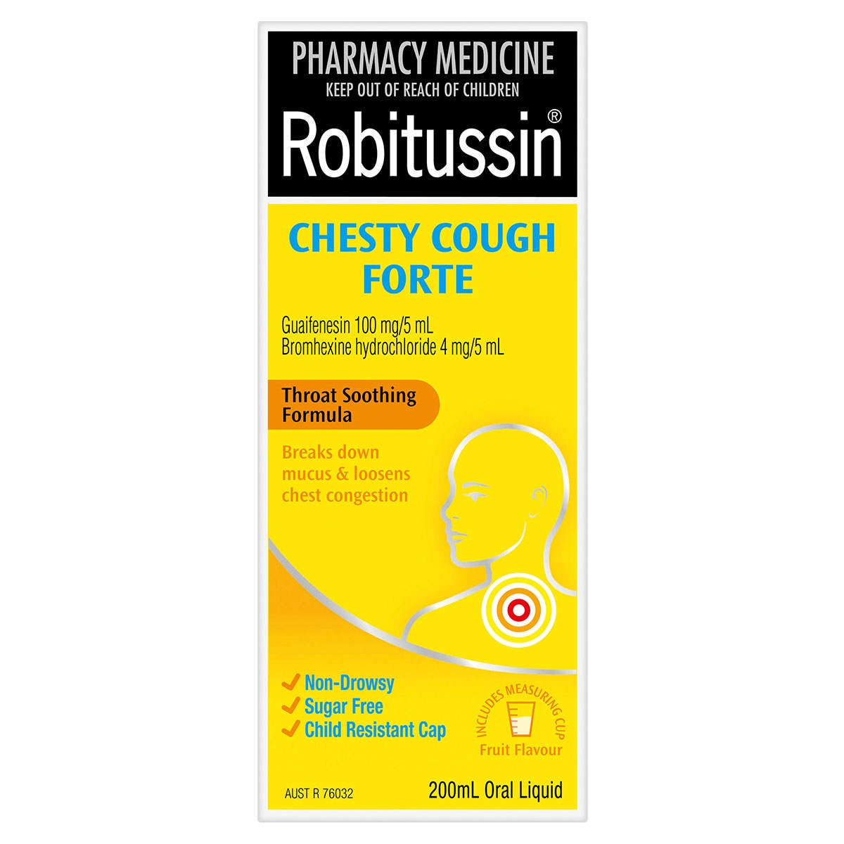 Robitussin Chesty Cough Forte Liquid 200ml