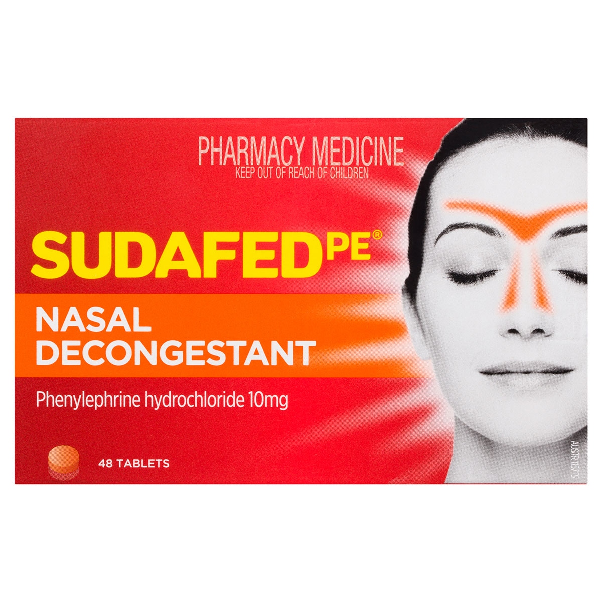 Sudafed PE Nasal Decongestant 48 Tablets