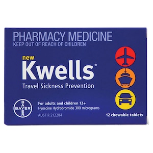 Kwells Adults Travel Sickness Tablets 12 Chewable Tablets