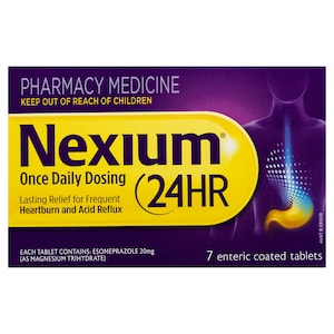 Nexium 24 Hour Heartburn & Acid Reflux Relief 7 Enteric Coated Tablets