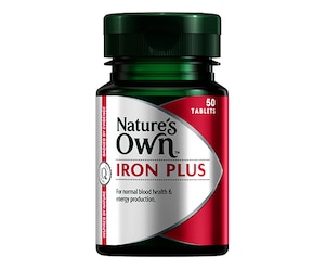 Natures Own Iron Plus 50 Tablets