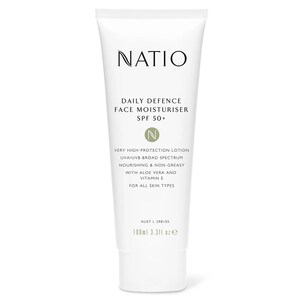 Natio Daily Defence Face Moisturiser Spf50 100Ml