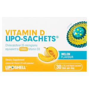 Lipo-Sachets Vitamin D Melon 5G X 30 Liquid Sachets