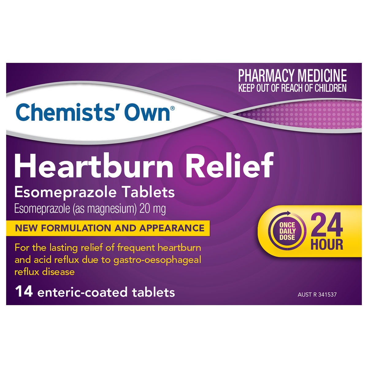 Chemists Own Heartburn Relief Esomeprazole 20mg 14 Tablets