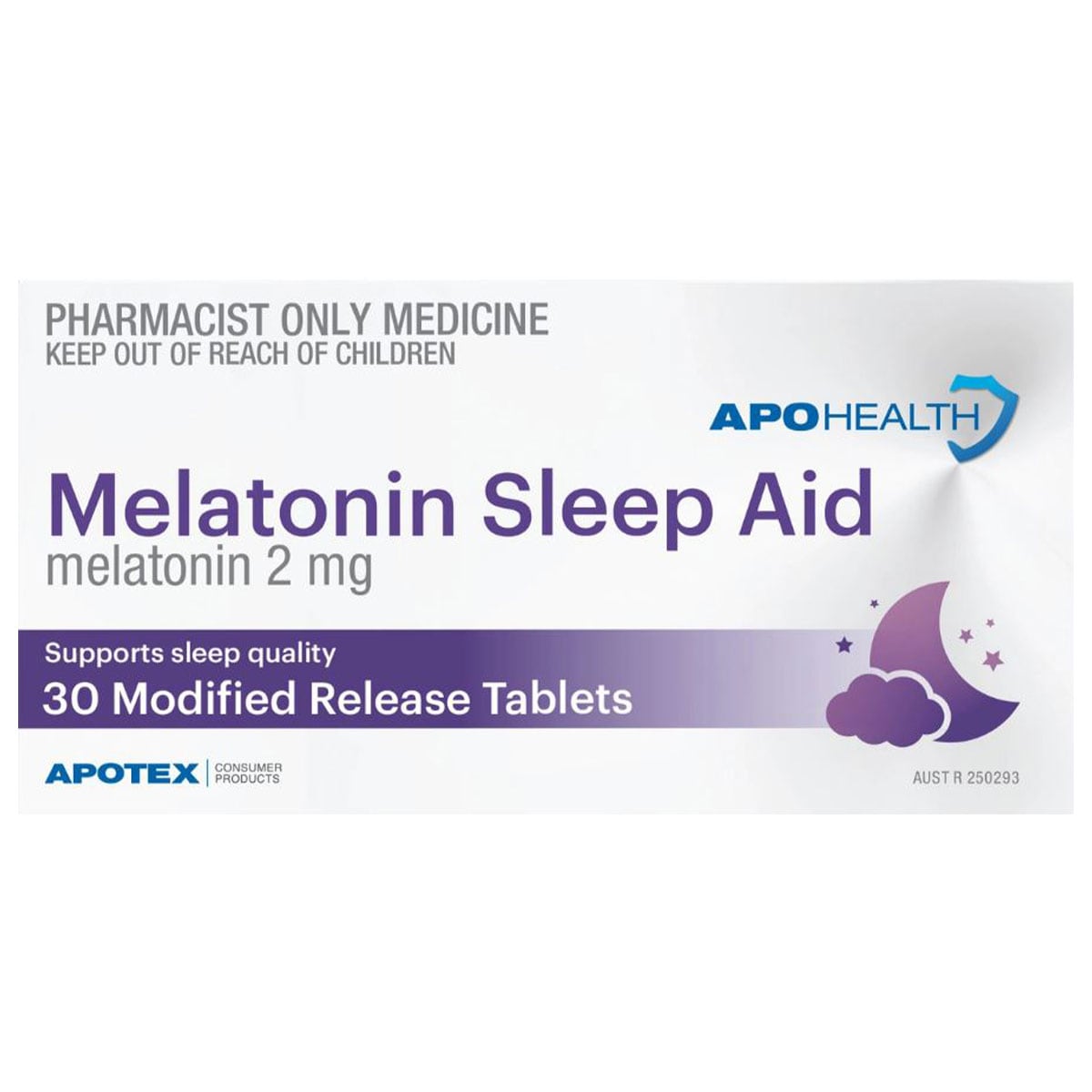 APOHEALTH Melatonin (2mg) Sleep Aid 30 Modified Release Tablets