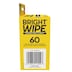 Bright Wipe Lens Wipe 60 Pack