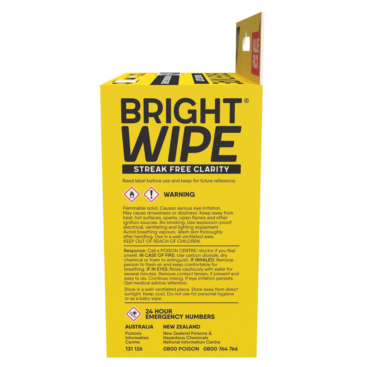 Bright Wipe Lens Wipe 60 Pack