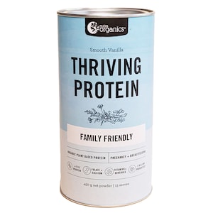 Nutra Organics Thriving Family Smooth Vanilla Protein + Multivitamin 450G