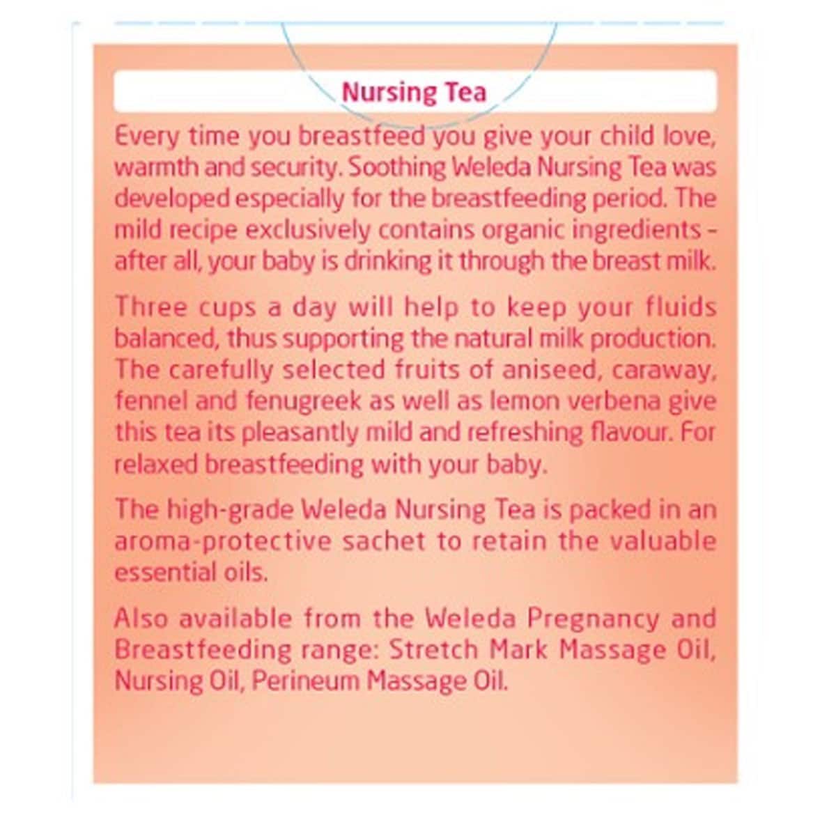 Weleda Nursing Tea Bags 20 Tea Bags