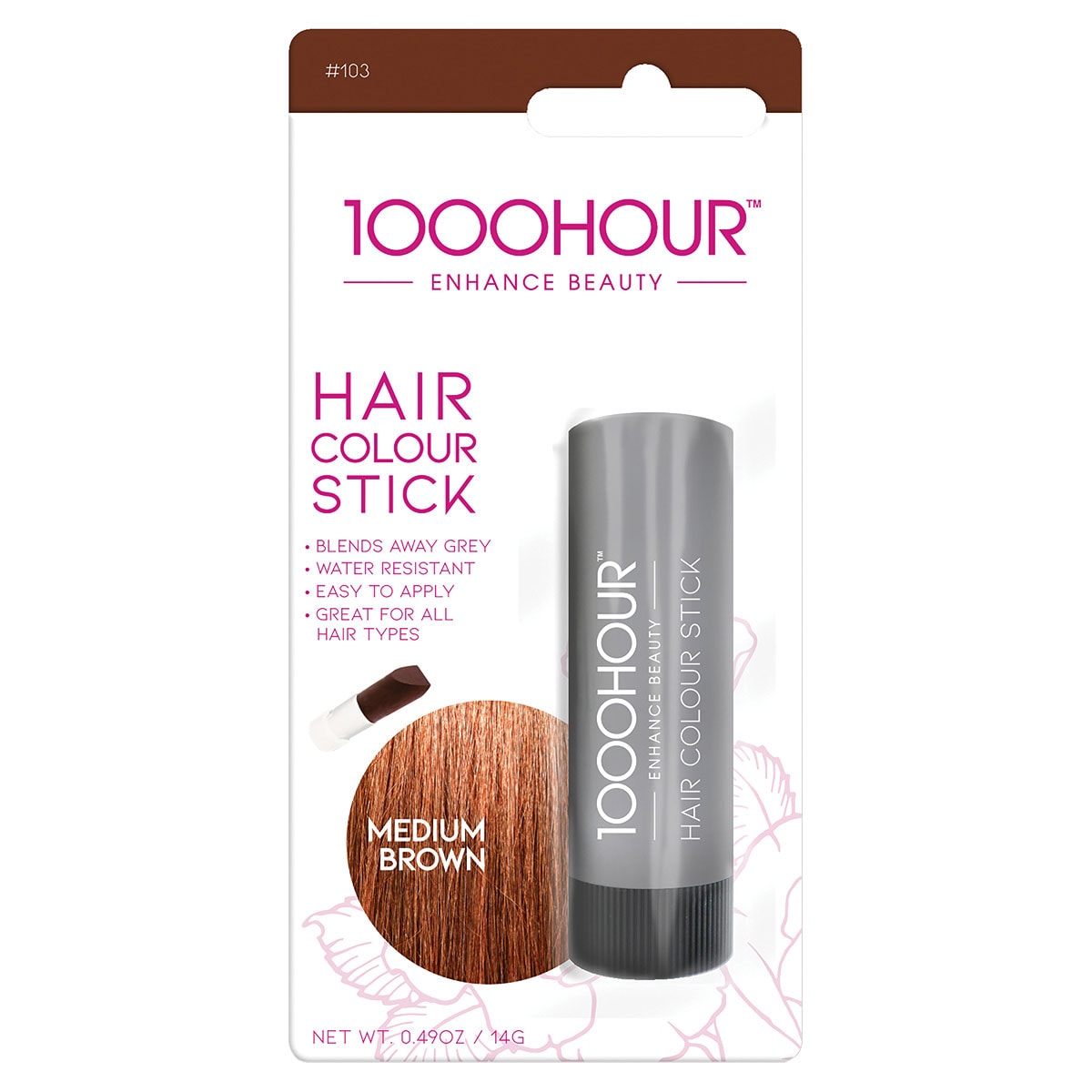 1000 Hour Hair Colour Stick Medium Brown