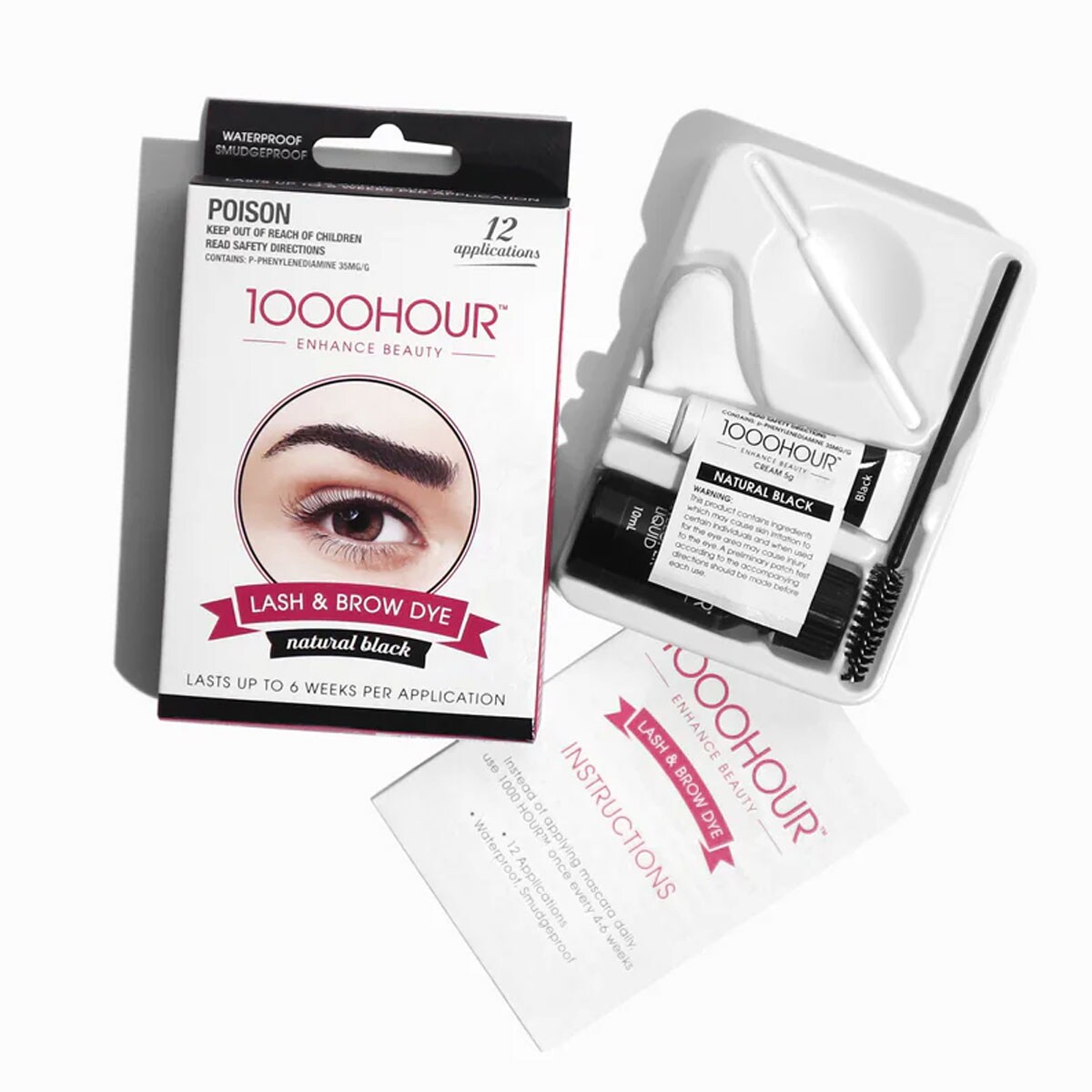 1000 Hour Eyelash & Brow Dye Kit Black