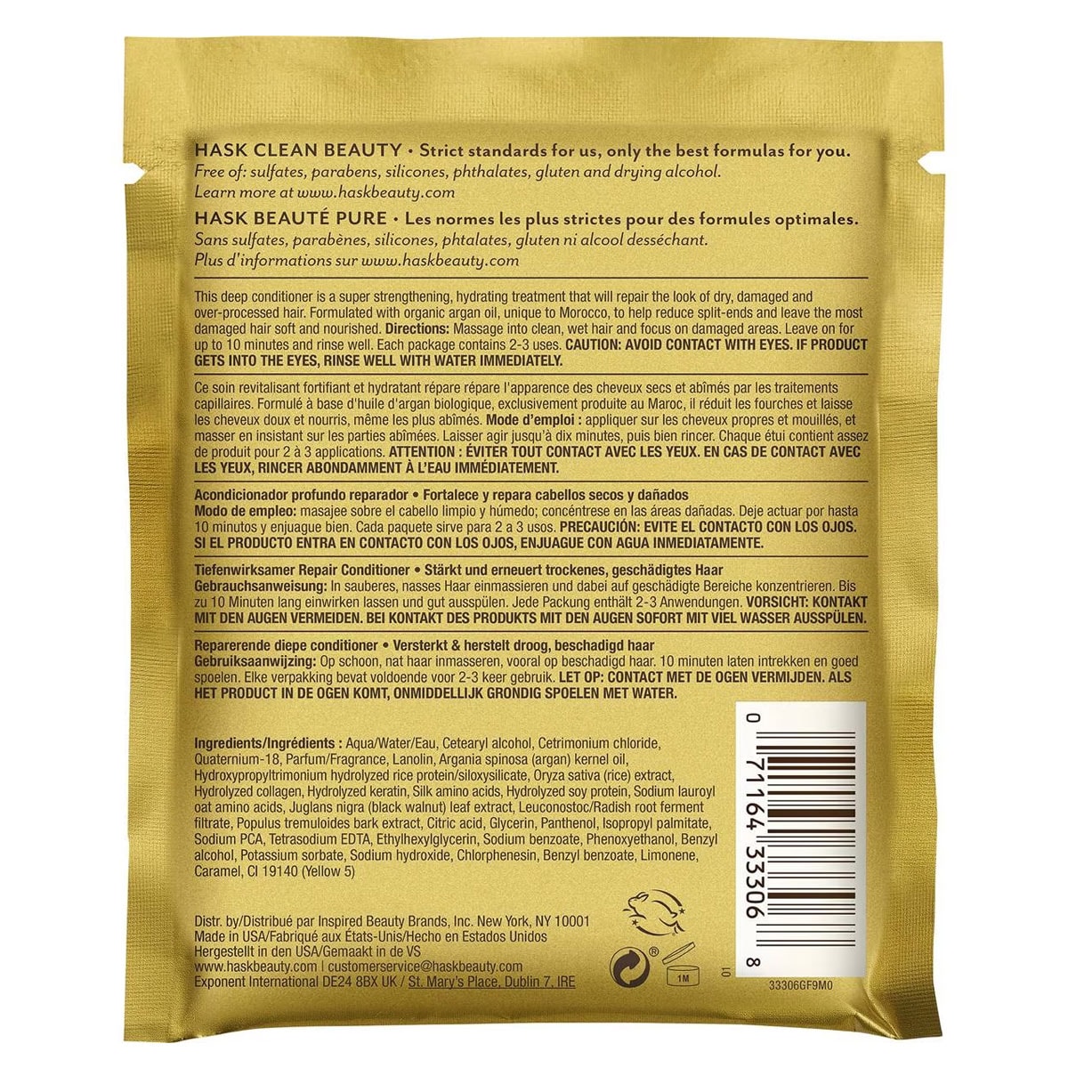 Hask Argan Oil Repairing Conditioner Sachet 50Ml