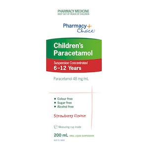 Pharmacy Choice Children's Paracetamol 6-12 Years 200ml
