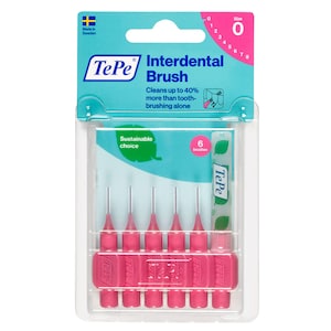 Tepe Interdental Brush 0.4Mm Pink 6 Pack