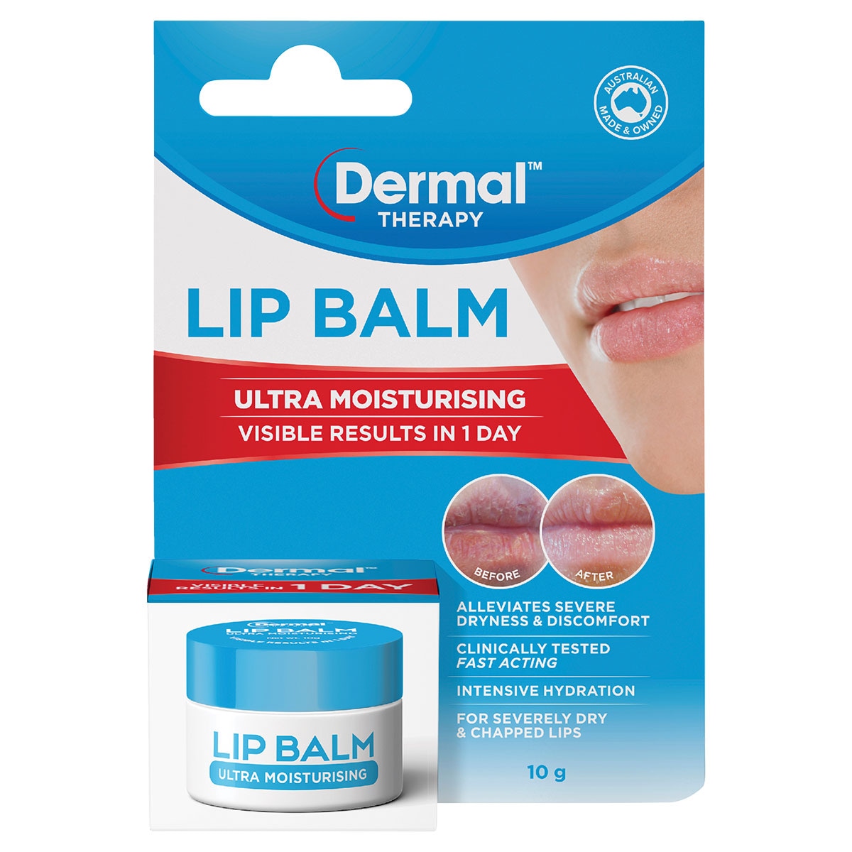 Dermal Therapy Lip Balm Ultra Moisturising Tub 10g