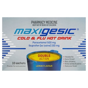 Maxigesic Cold & Flu Hot Drink 10 Sachets