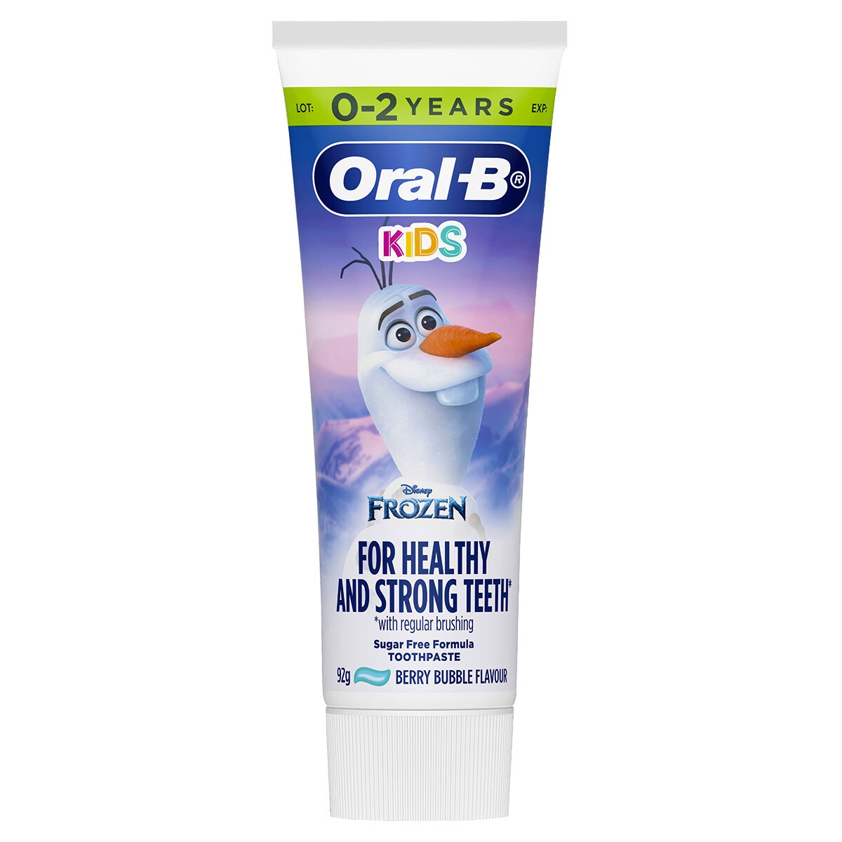 Oral B Kids Olaf 0-2 Years Berry Bubble Toothpaste 92G