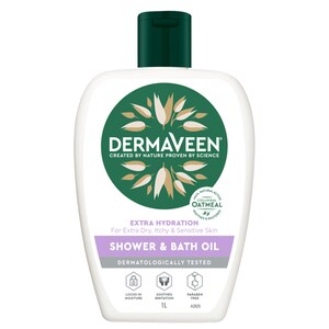 Dermaveen Extra Hydration Shower & Bath Oil 1 Litre