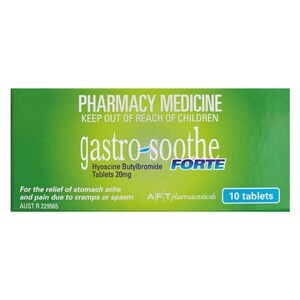 Gastro-Soothe Forte Stomach Pain Relief 10 Tablets