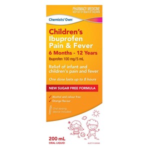 Chemists Own Children's Ibuprofen Pain & Fever 6 Months - 12 Years 200ml