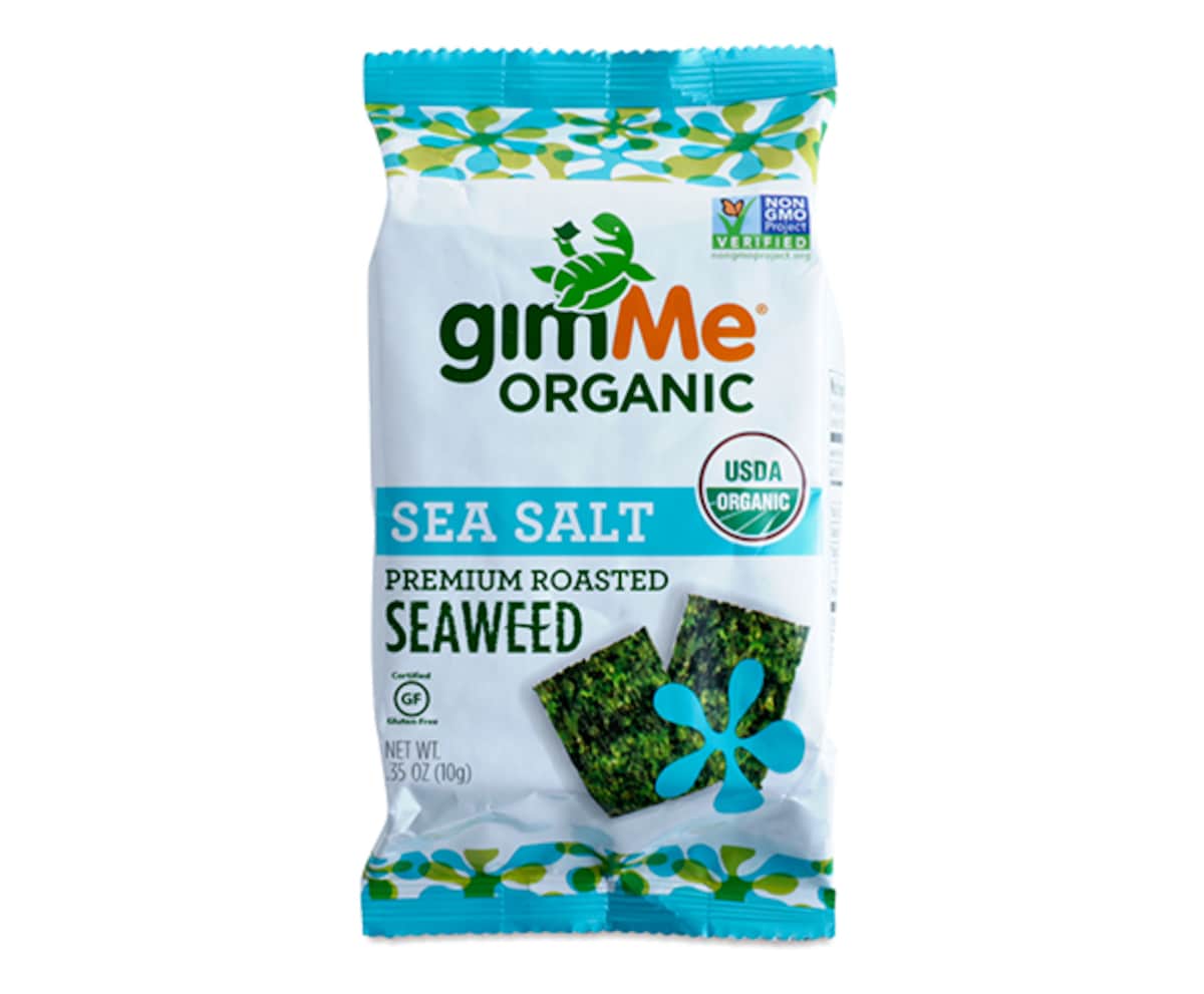 Gimme Organic Roasted Seaweed Snack Sea Salt 10G